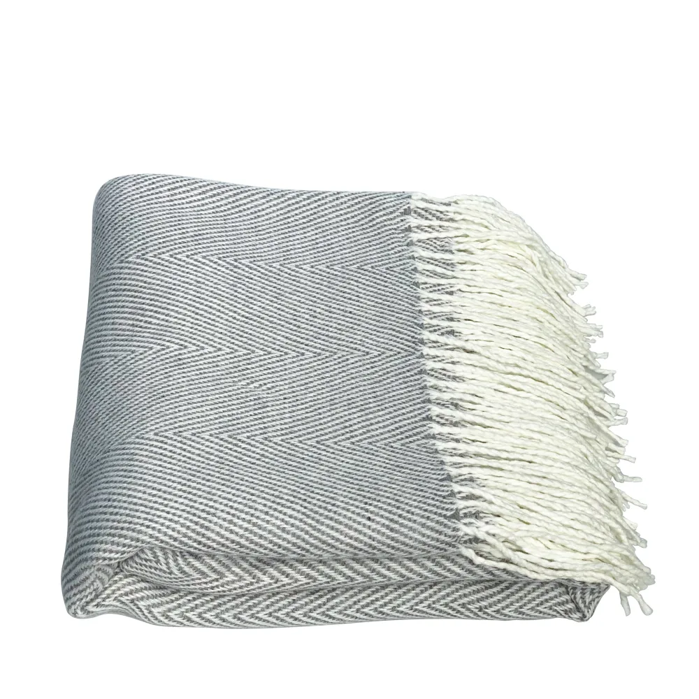 Kuscheldecke SASHA 130 x 170 cm grau