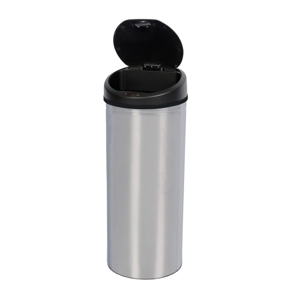 Abfalleimer mit Sensor 60L chrom