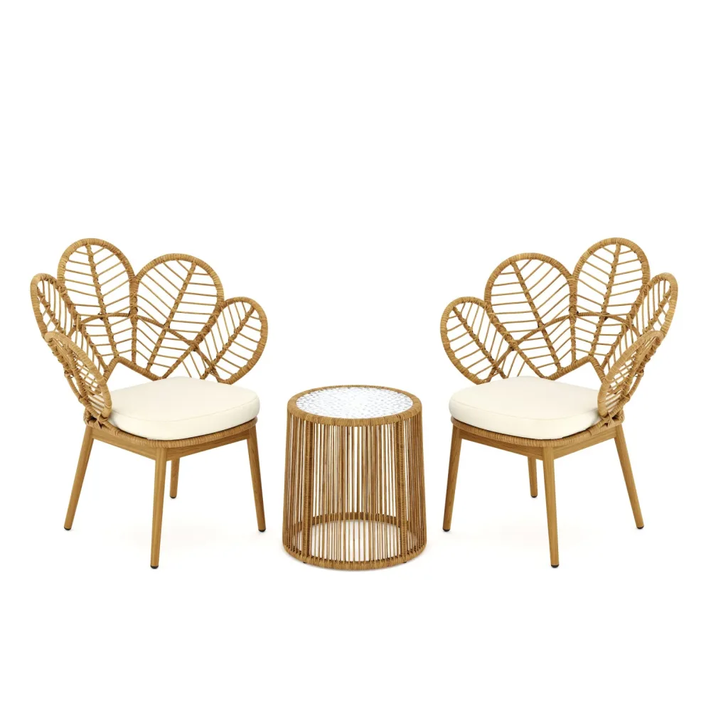 Gartenmöbel Set Rattan COSIMA