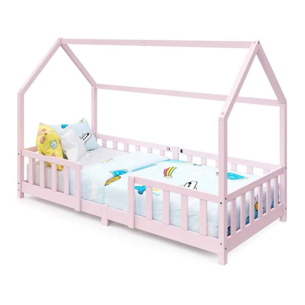 Kinderbett MAISON 90 x 200 cm rosa