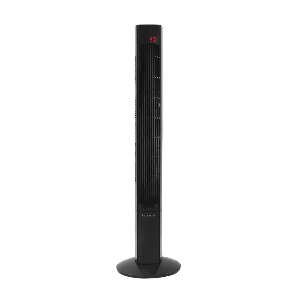 Turmventilator 117 cm schwarz