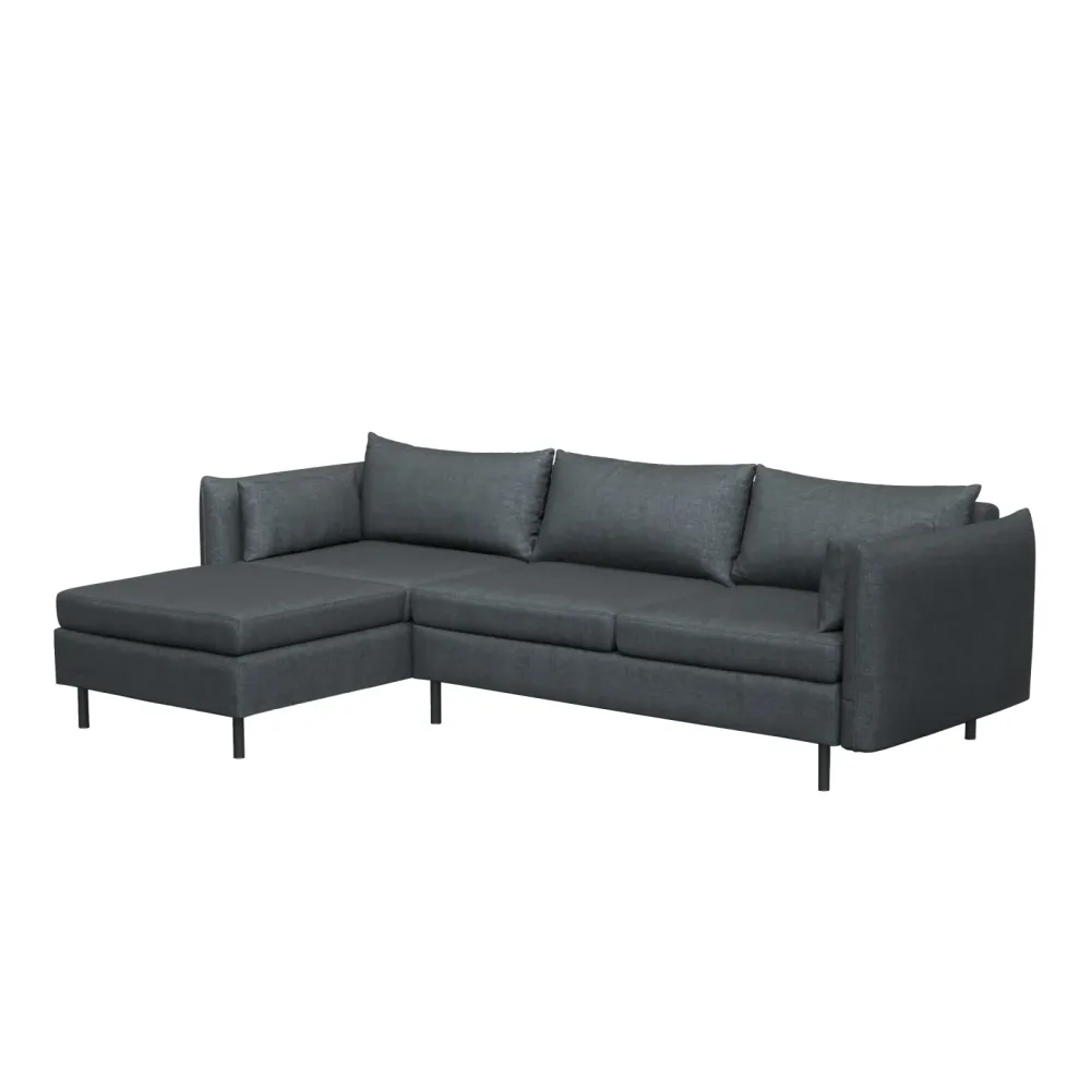 Ecksofa AIDEN links anthrazit
