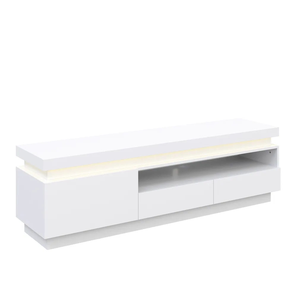 TV Möbel LED CELIO weiss