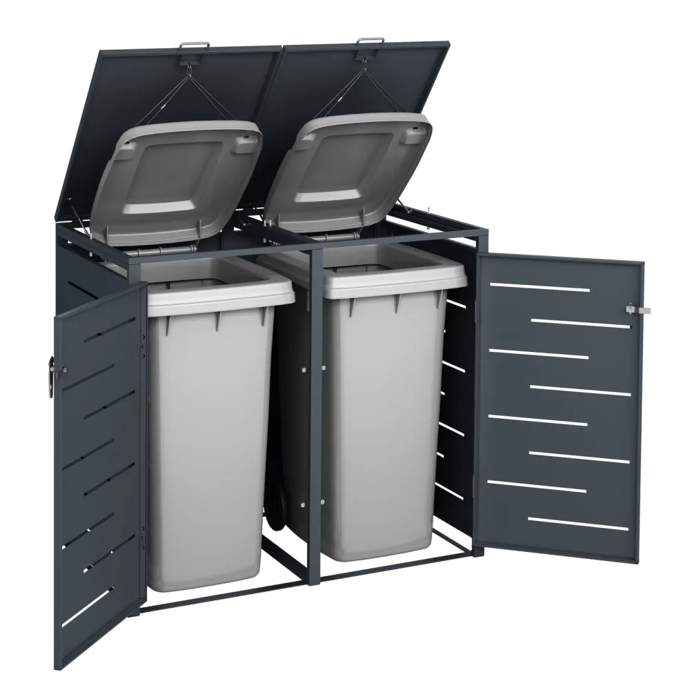 Mülltonnenbox 480L anthrazit