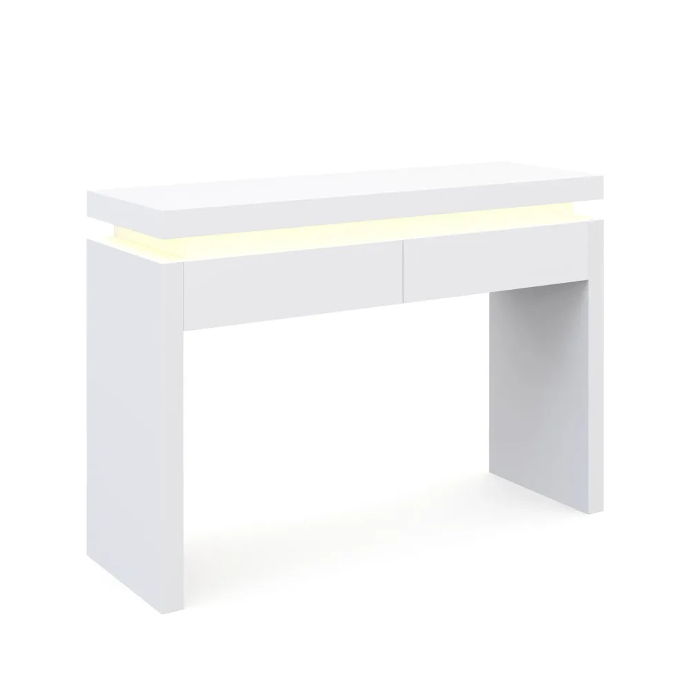 Konsolentisch LED FRANCO 120 x 83 cm weiss