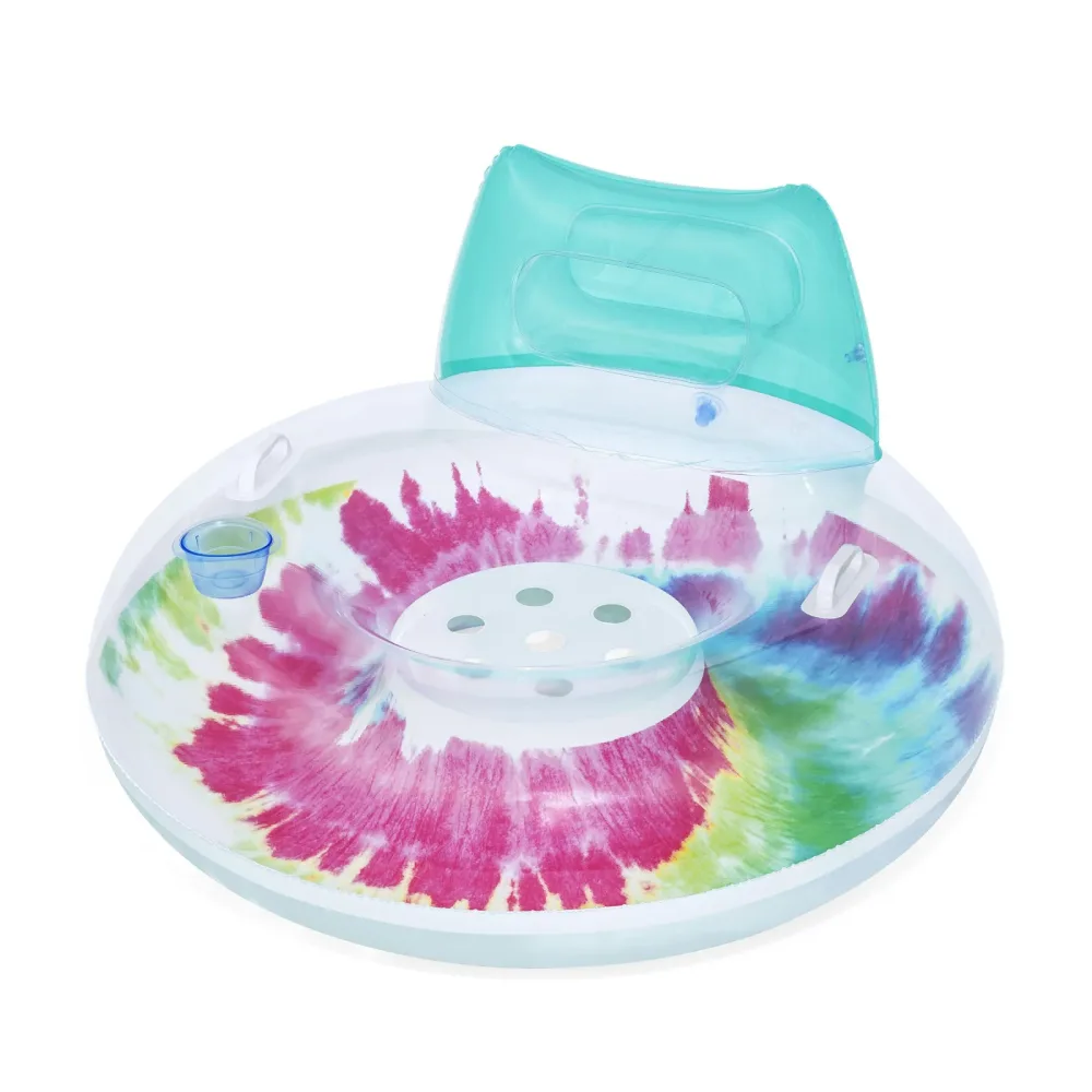 Schwimmring mit Rückenlehne Tie Dye 106 cm