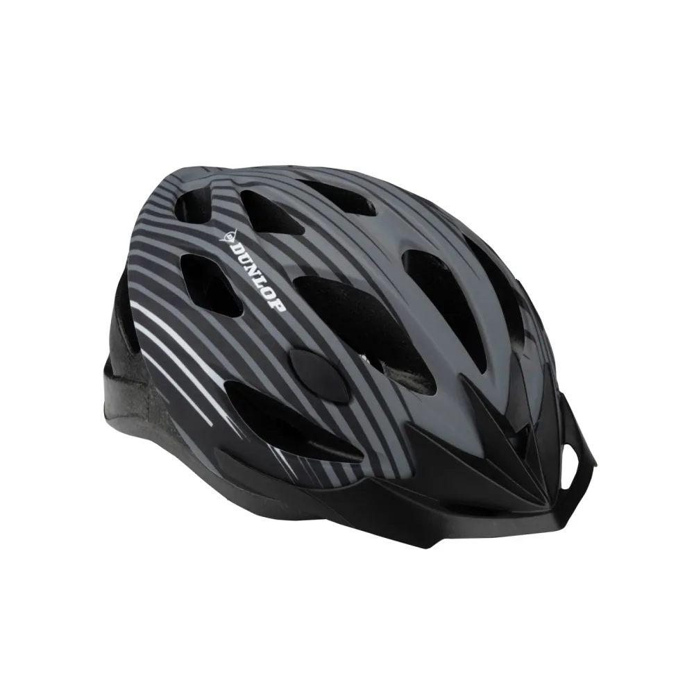 Velohelm DUNLOP 53 - 55 cm schwarz