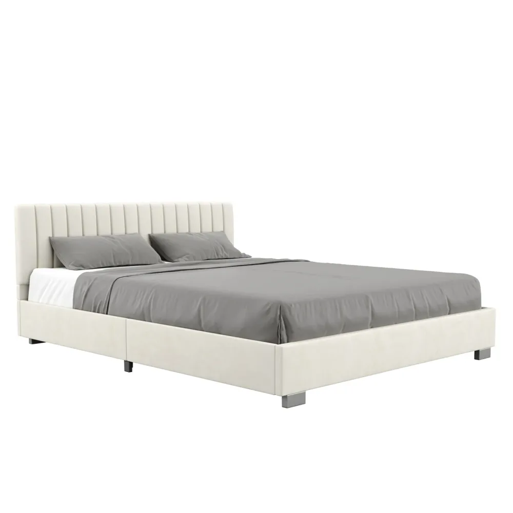 Polsterbett DAINA 160 x 200 cm beige