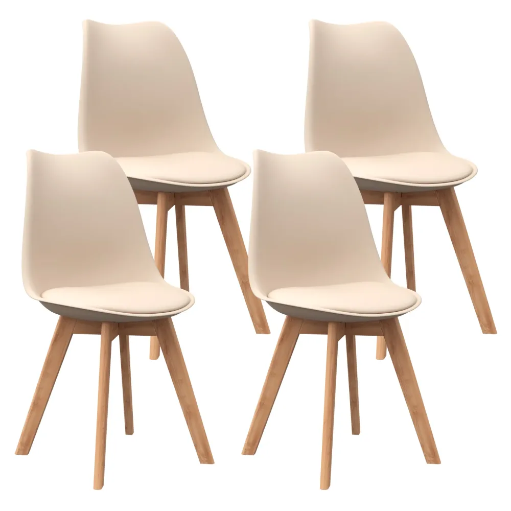 Esszimmerstuhl AMELIA 4er Set beige