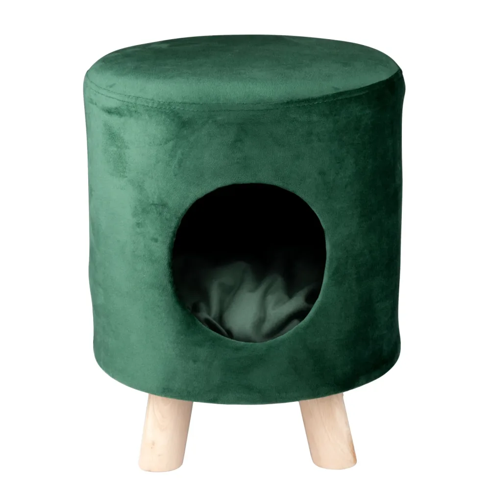 Katzenbett Höhle 33 x 44 cm grün