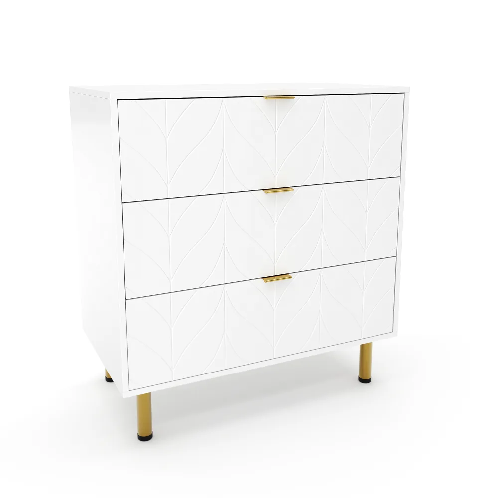 Kommode MARGO 80 x 85 cm weiss