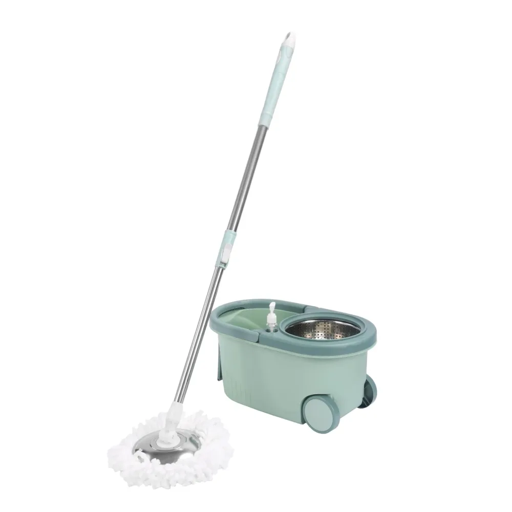Wischmopp mit Eimer mint