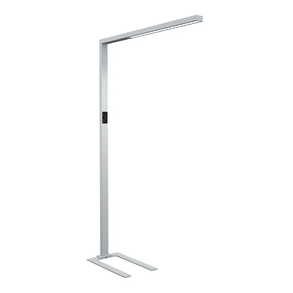 LED Stehlampe LUAN dimmbar mit Bewegungsmelder silber