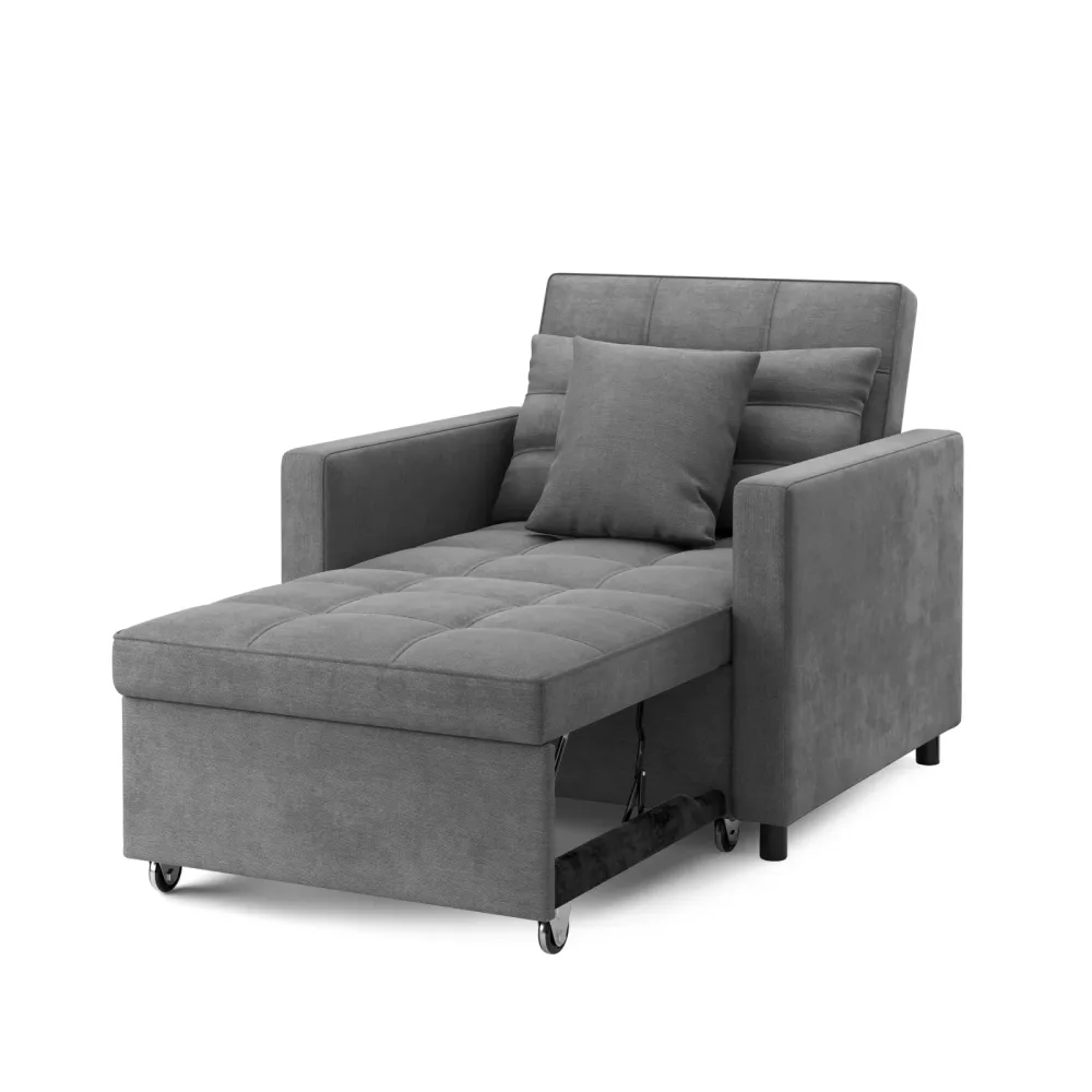 Sessel mit Schlaffunktion LINO grau