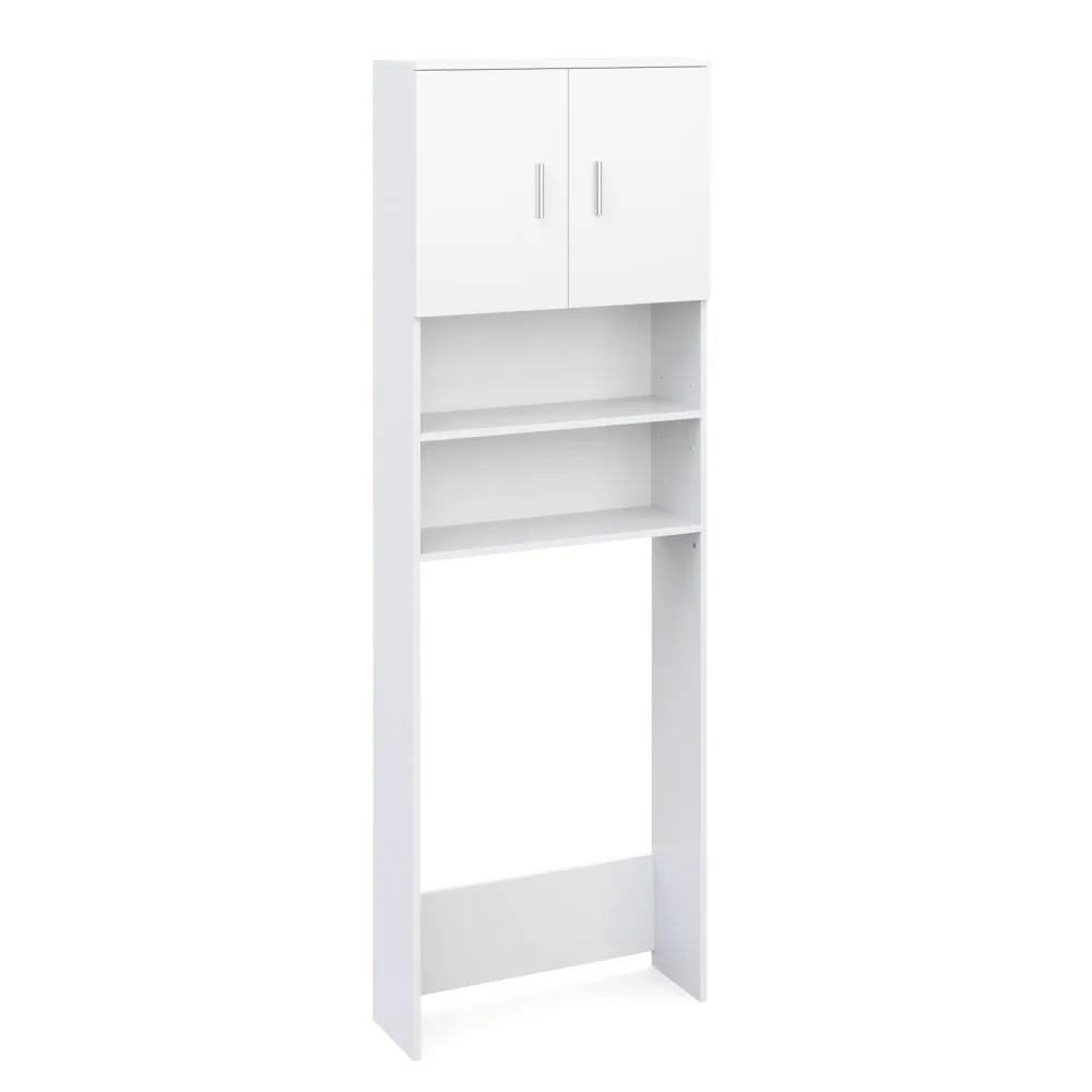 Waschmaschinenschrank 64 x 26 x 190 cm weiss