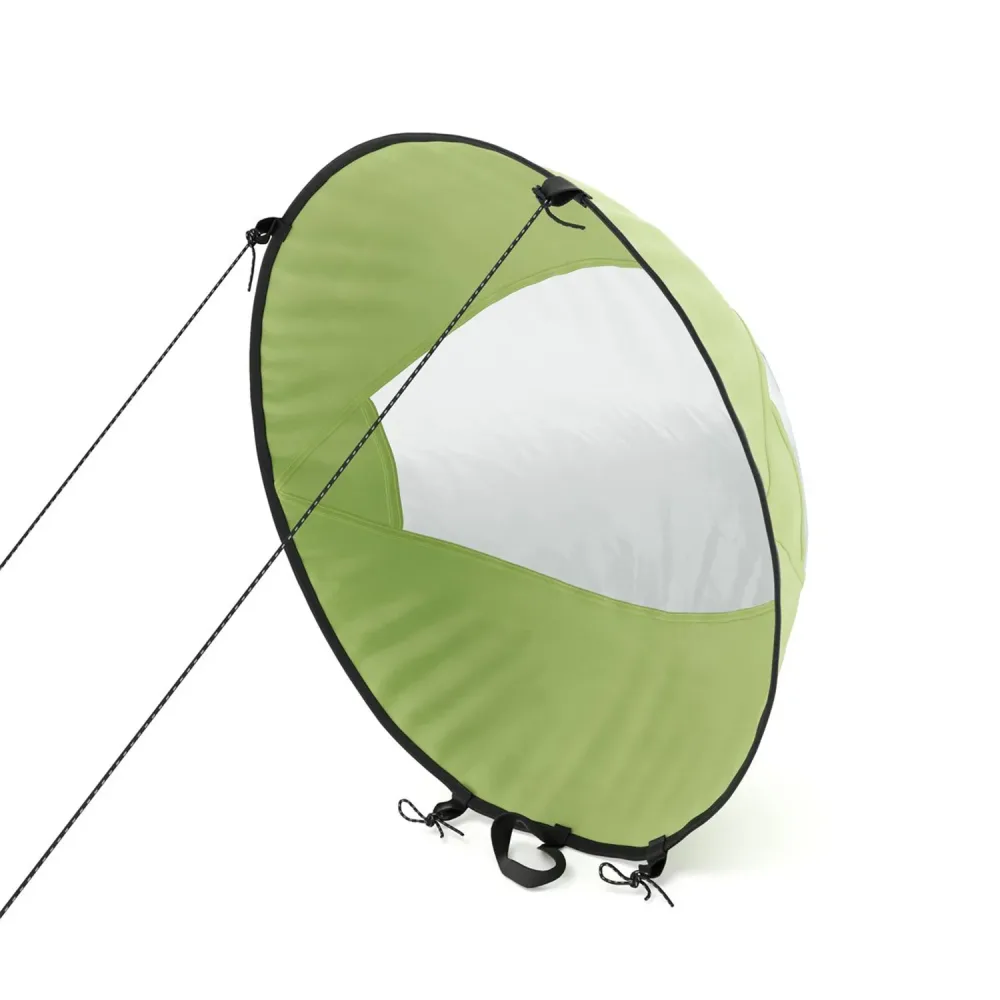 Windsegel für SUP und Kajak grün