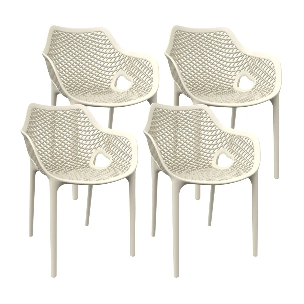 Gartenstuhl MATS 4er Set beige