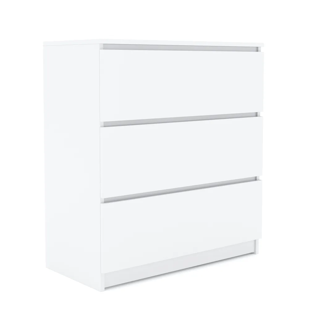 Kommode TALA 3 Schubladen 70 x 77 cm weiss