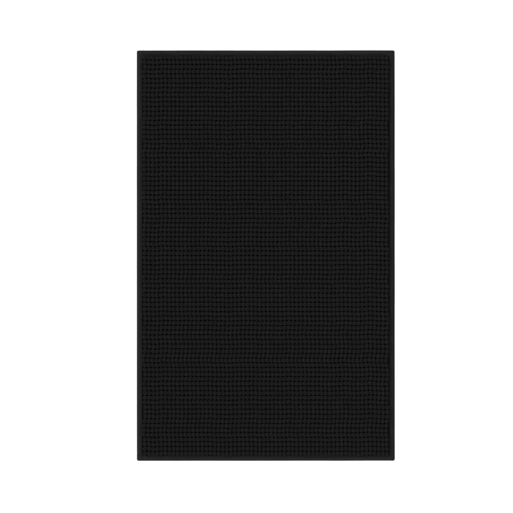 Badteppich 50 x 80 cm schwarz