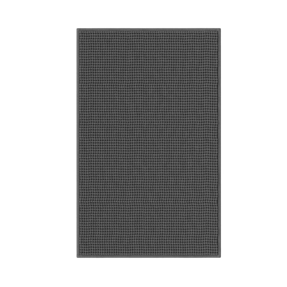 Badteppich 50 x 80 cm anthrazit