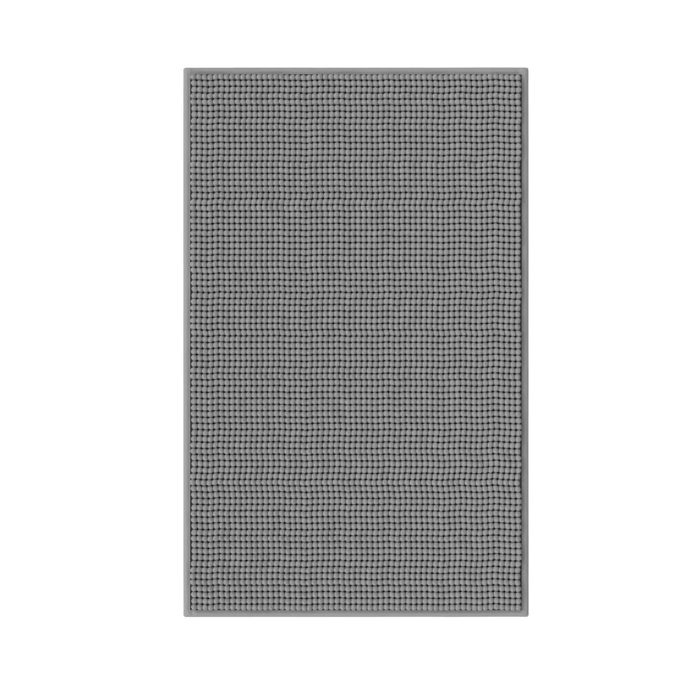 Badteppich 50 x 80 cm grau