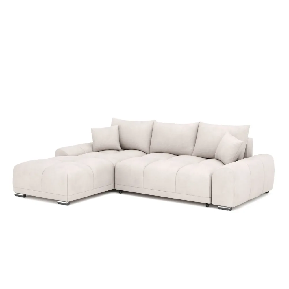 Ecksofa mit Schlaffunktion TRAVIS links beige