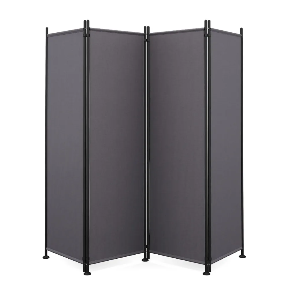 Paravent 4-teilig 215 x 170 cm anthrazit