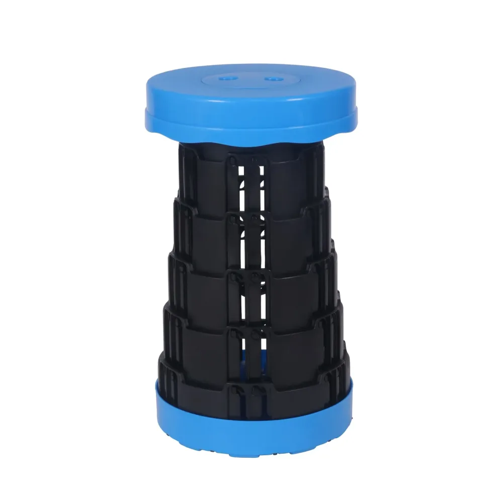 Klapphocker höhenverstellbar schwarz/blau