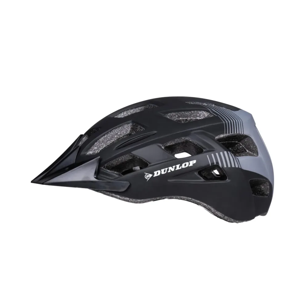 MTB Helm DUNLOP LED 55 - 58 cm schwarz