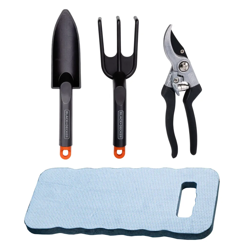 Gartenwerkzeug Set inkl. Kniekissen 4-teilig