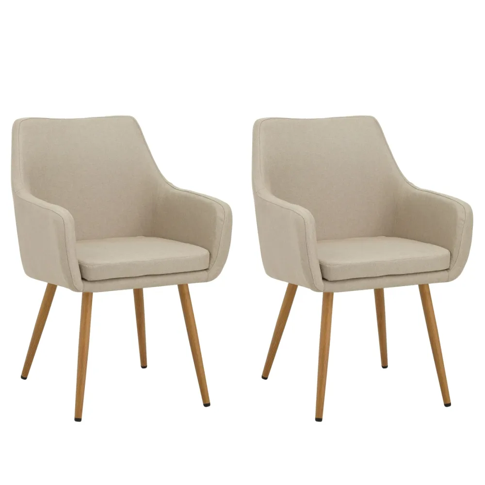 Esszimmerstuhl LADINA 2er Set beige