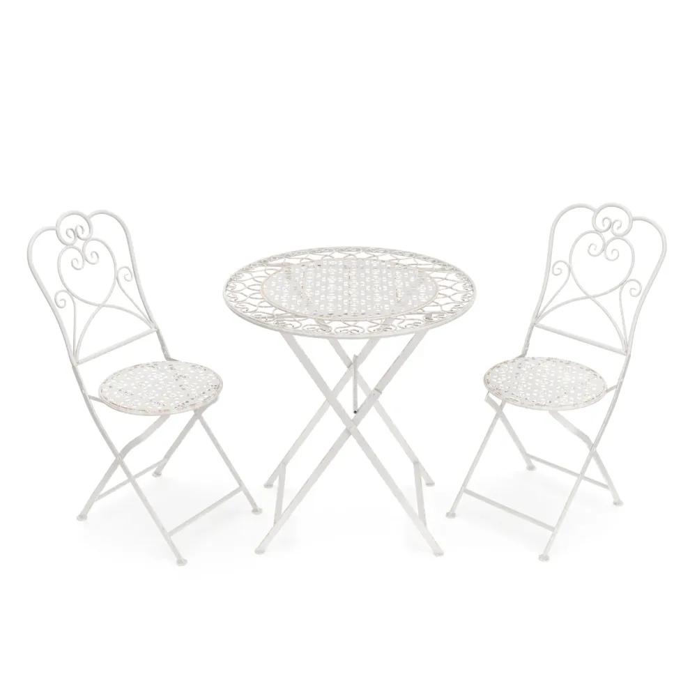 Bistroset Vintage PAULINE weiss