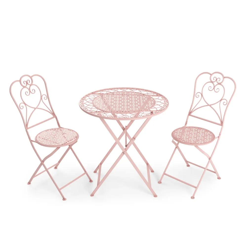 Bistroset PAULINE rosa