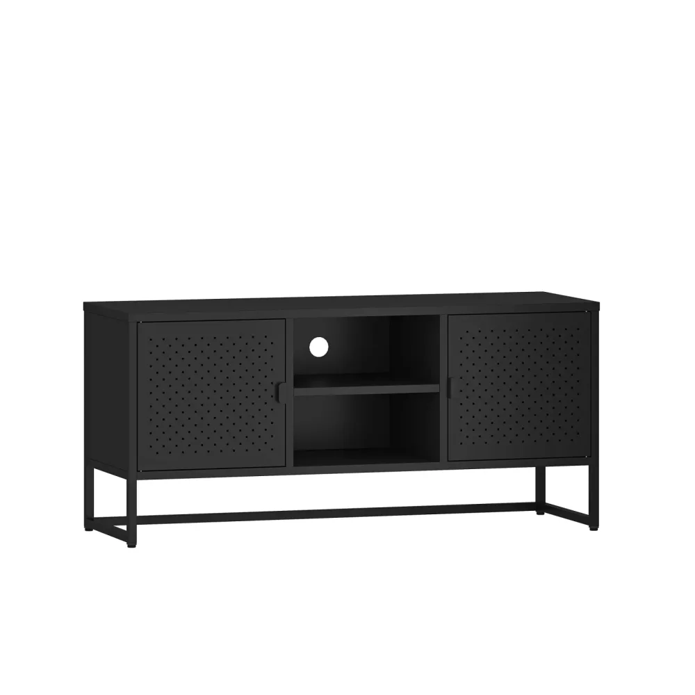 TV Möbel Metall AMET 120 x 55 cm schwarz