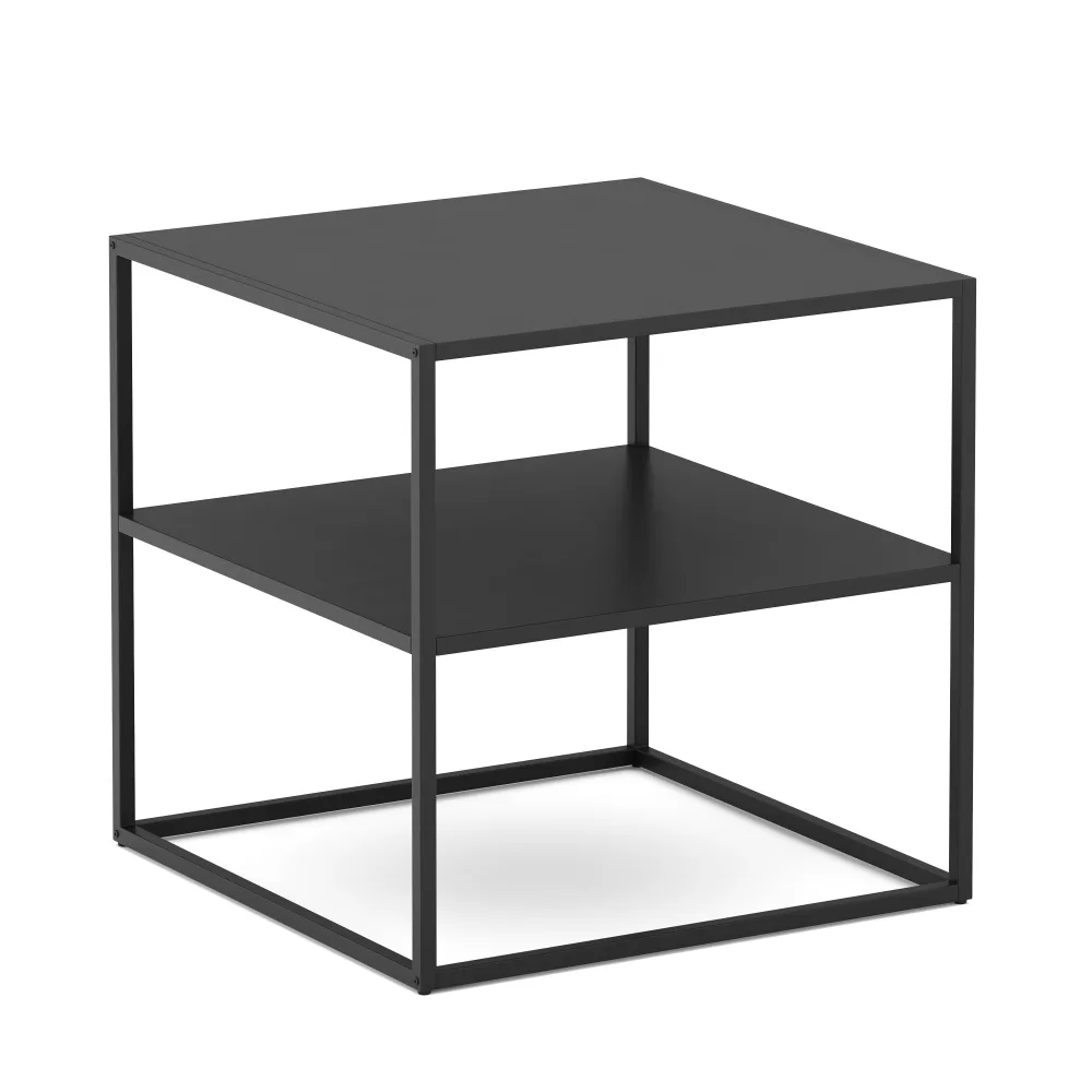 Beistelltisch Metall NITE 50 x 50 x 50 cm schwarz