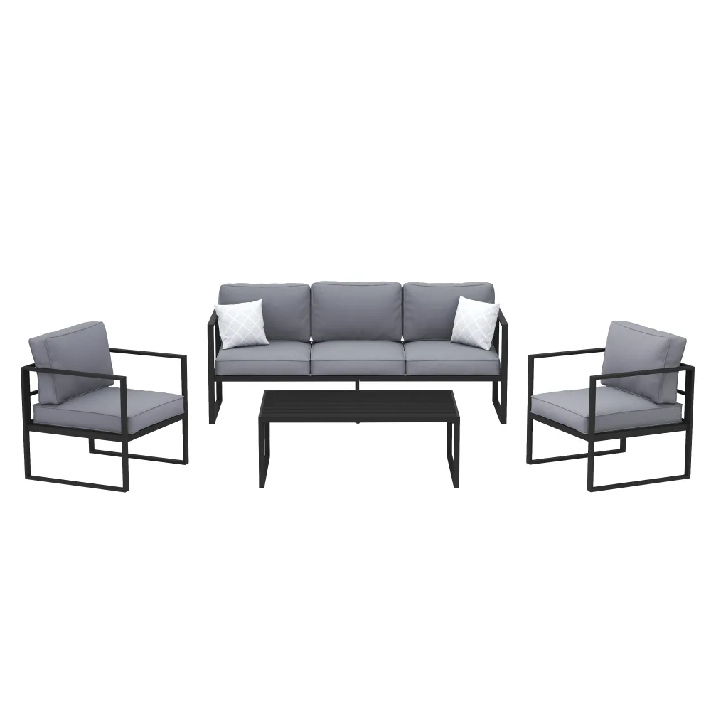 Lounge LUANDA schwarz/anthrazit