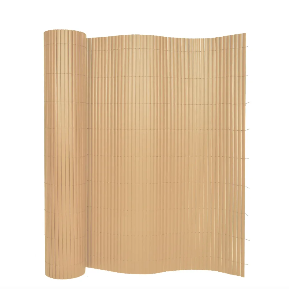 Sichtschutzmatte PVC 500 x 200 cm Bambusoptik