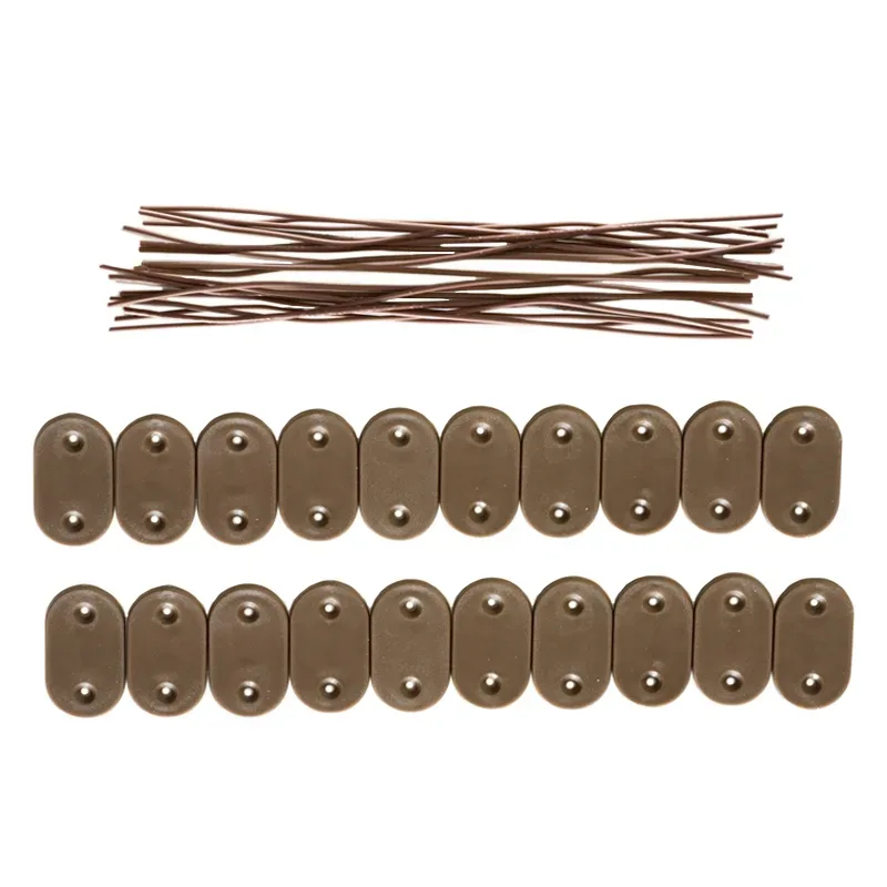 Sichtschutzmatte PVC Befestigungs-Kit 100 Stk. braun