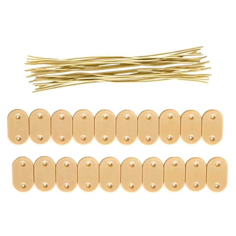 Sichtschutzmatte PVC Befestigungs-Kit 100 Stk. Bambusoptik