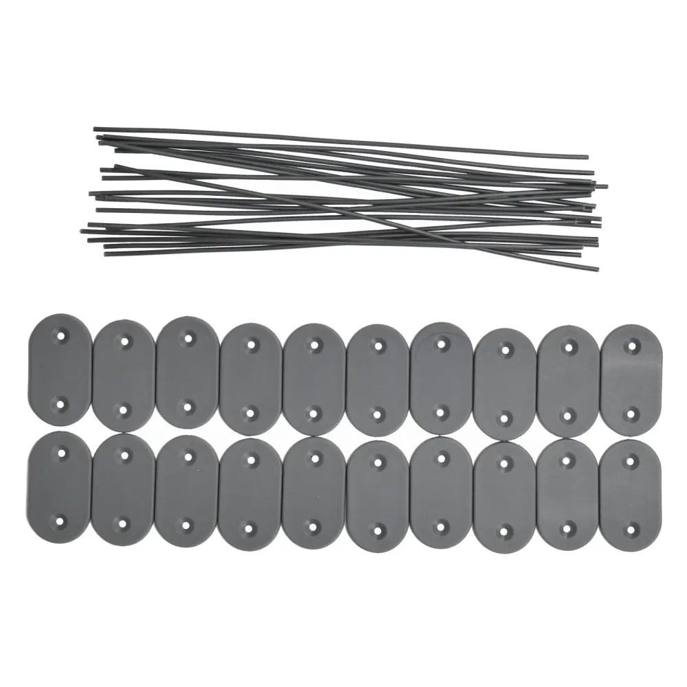 Sichtschutzmatte PVC Befestigungs-Kit 100 Stk. anthrazit