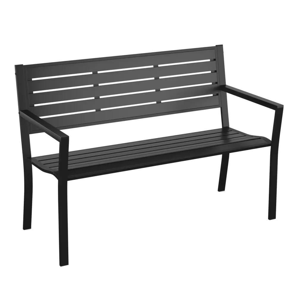 Gartenbank MARLENE 127 cm schwarz
