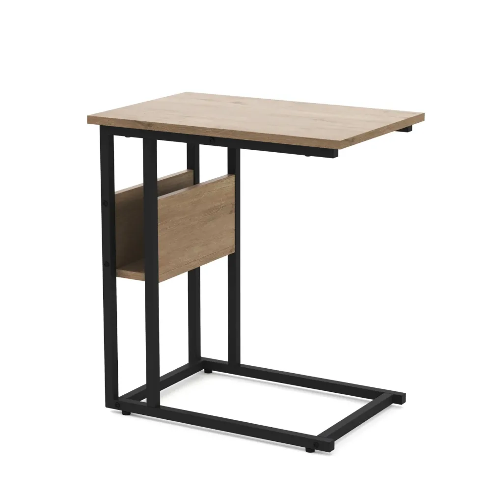 Beistelltisch LAURA 55 x 36 x 59 cm braun/schwarz