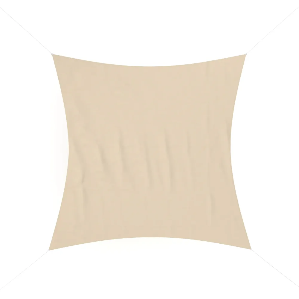 Sonnensegel Quadrat 3 x 3 m beige