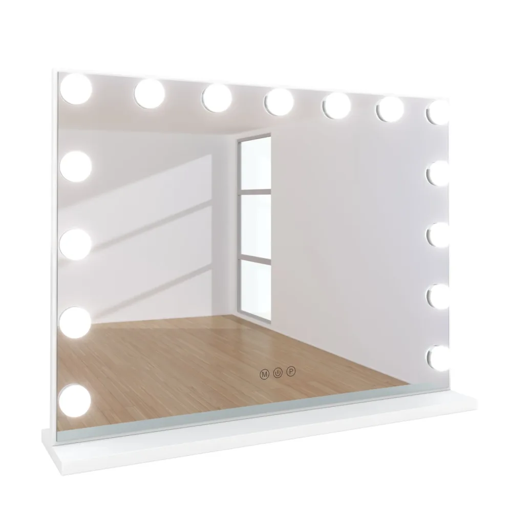 LED Spiegel EMMI 58 x 12 x 45 cm weiss