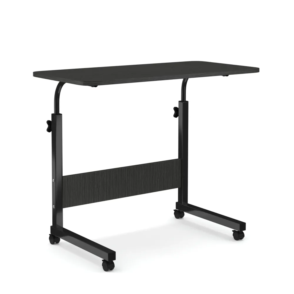 Laptoptisch LALE auf Rollen 80 x 40 x 60 - 90 cm schwarz