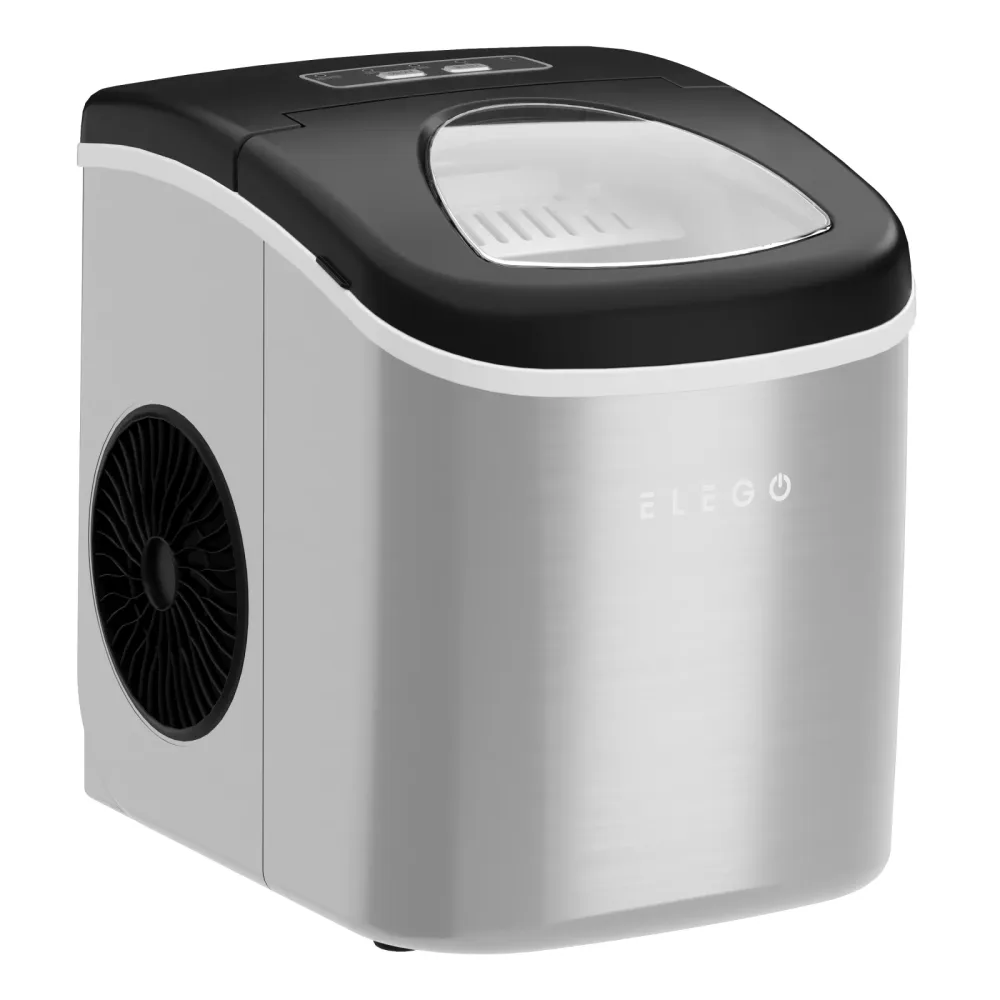 Eiswürfelmaschine Edelstahl 1.2L - 12 kg / 24 h
