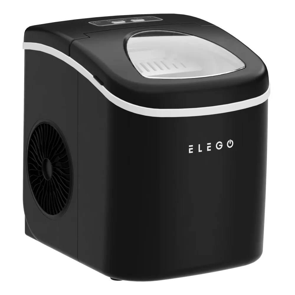 Eiswürfelmaschine schwarz 1.2L - 12 kg / 24 h