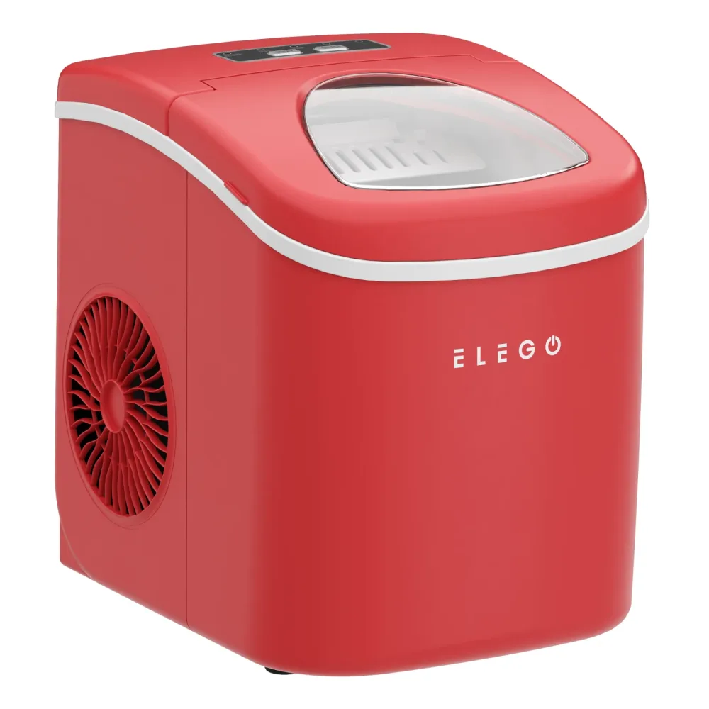 Eiswürfelmaschine rot 1.2L - 12 kg / 24 h