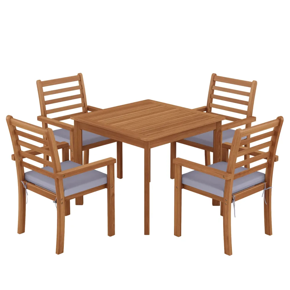 Gartenmöbel Set Holz APULIA 5-teilig