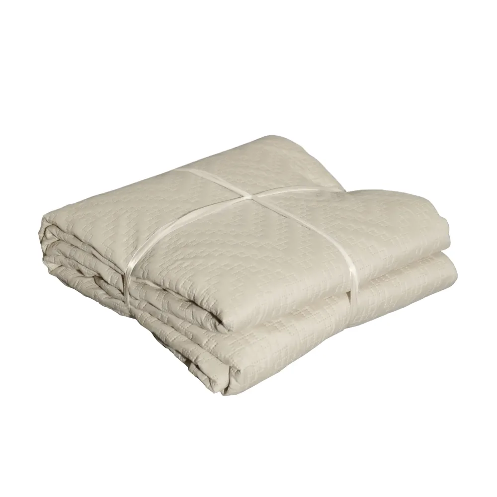 Bettüberwurf 200 x 220 cm beige